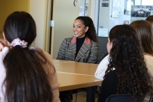 Upper School Welcomes Alumna Corinne Foxx '12 Upper School Welcomes Alumna Corinne Foxx '12