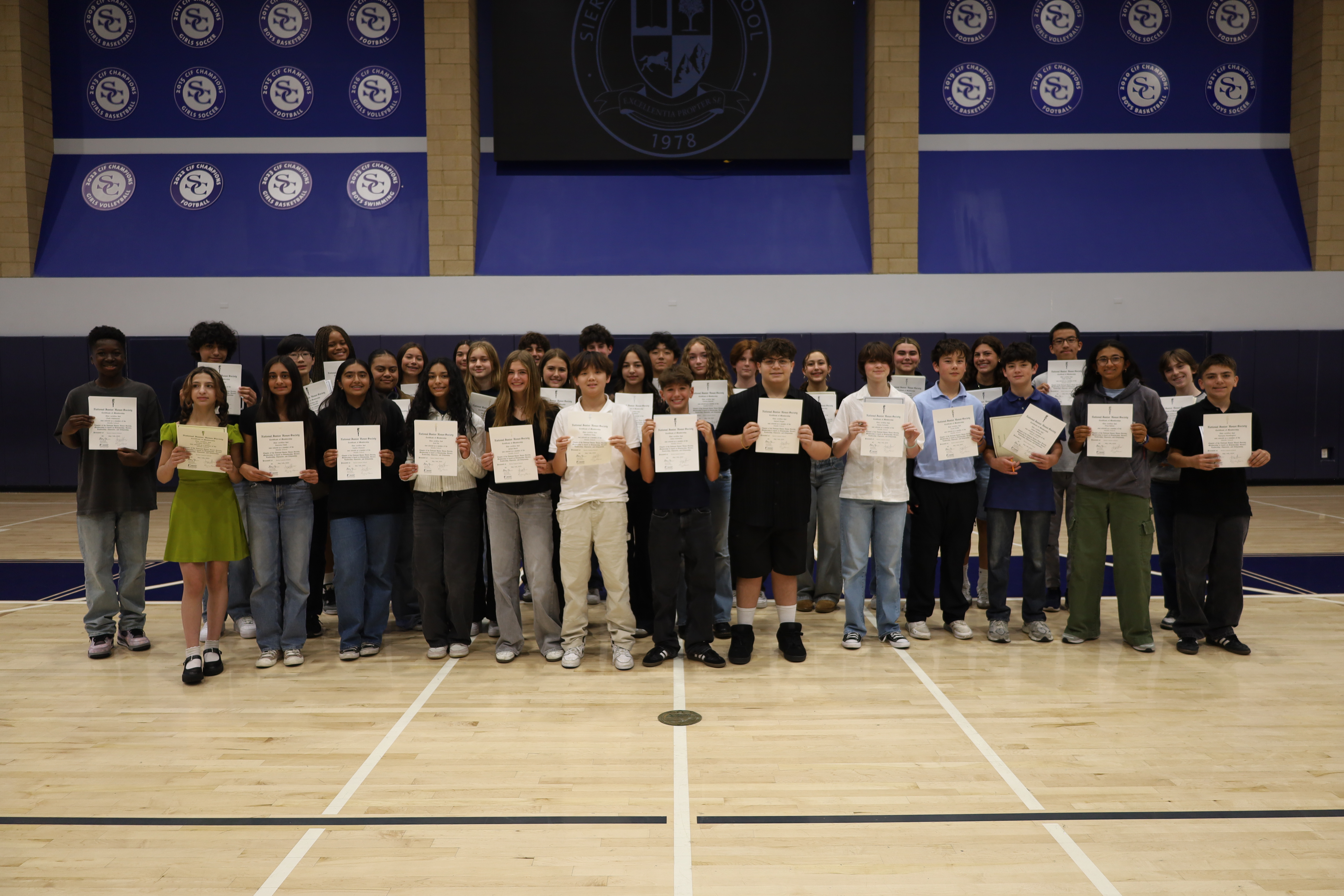 Middle School Honors Excellence and Community